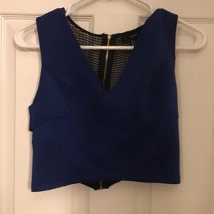 Crop top open back